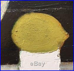 RENE GENIS French Artist Original Signed Vintage Mid Century Oil Painting LISTED