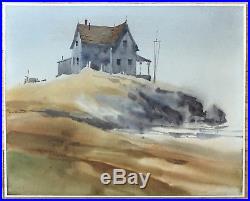 RITCHIE BENSON Original Signed Vintage California Watercolor Painting LISTED