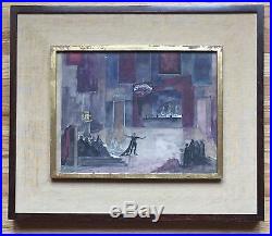 ROBERTO MONTENEGRO Mexican Artist Original Signed Vintage Painting 1959 LISTED