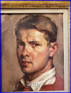 ROBERT BRACKMAN Signed Oil Canvas PAUL CADMUS Vintage Mid-Cen AMERICAN REALISM