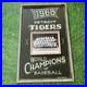 Rare 1968 Detroit Tigers Dennis Gerathy Hand Painted World Champs Sign Vintage