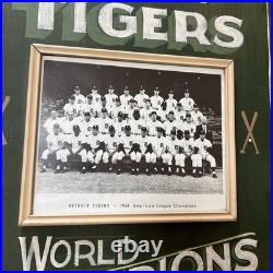 Rare 1968 Detroit Tigers Dennis Gerathy Hand Painted World Champs Sign Vintage