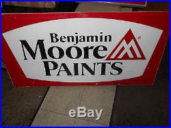 Rare Benjamin Moore Paint Sign Vintage Hardware Store