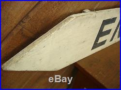 Rare Old Paint Original Early Enter Wood Arrow Sign Vintage Antique Folk Art