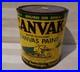 Rare Vintage Canvak Paint Can Gas Oil Advertising Tin Sign Buckeye Fabric Co