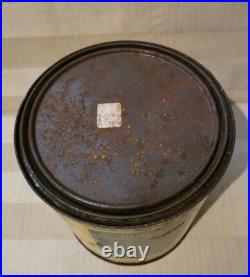 Rare Vintage Canvak Paint Can Gas Oil Advertising Tin Sign Buckeye Fabric Co