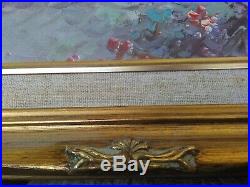 Rare Vintage Henri Du Bois (1837-1909) Impressionist oil painting 19th Century