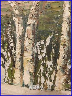 Rare Vtg 1962 W. R. Jaycox Spruce Peak Stowe VT Ski Mt Signed Canvas Oil Painting