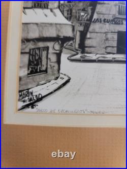Rare Vtg 1984 Original Gouache Arco De Cuchillero Painting Martin Hidalgo Signed