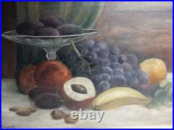 Really old PAINTING antique oil still life signed