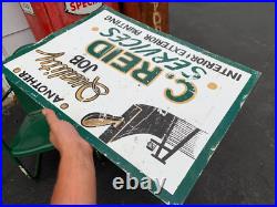 Reid Painting Services Hand Painted Sign Vintage Advertising Buffalo NY