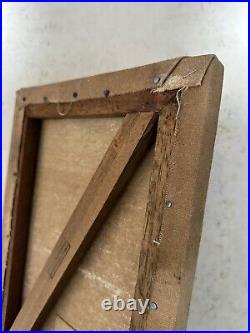 Rembrandt Painting on canvas (handmade) vtg art signed and stamped