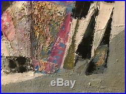 Rene' Margotton Vintage Mid Century Modern Abstract Colorful Impasto Painting