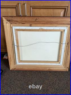 Richard DeLino Original Oil Painting Landscape Framed Signed Artwork Vintage