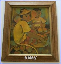 Roger San Miguel Painting Vintage Philippines Filipino Painting Modernism Kids