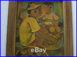 Roger San Miguel Painting Vintage Philippines Filipino Painting Modernism Kids