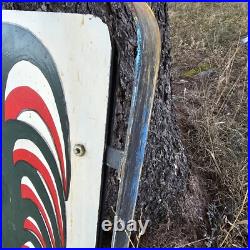 Rooster Vintage Hand Painted Two Sided Sign From Store Front
