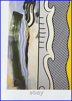 Roy Lichtenstein, Two Paintings Dogwood, 1983 Signed, Original Vintage Print