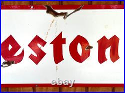 Rusty FIRESTONE VINTAGE sty Hand Painted Metal SIGN TIRES CAR TRUCK AUTO OIL GAS