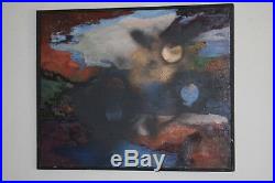 Ruth Buffington Abstract Oil Painting MID Century Modern Modernism Vintage