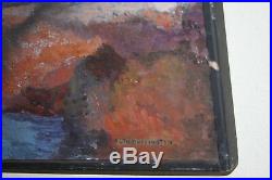 Ruth Buffington Abstract Oil Painting MID Century Modern Modernism Vintage