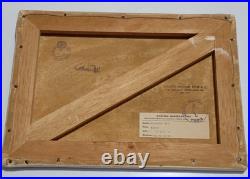 SALVADOR DALI OIL ON CANVAS PAINTING Signed And Stamped Vtg Art