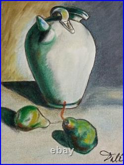SALVADOR DALI OIL ON CANVAS PAINTING Signed And Stamped Vtg Art