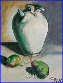 SALVADOR DALI OIL ON CANVAS PAINTING Signed And Stamped Vtg Art