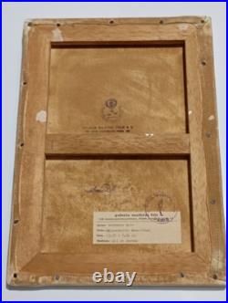 SALVADOR DALI OIL ON CANVAS PAINTING Signed And Stamped Vtg Art