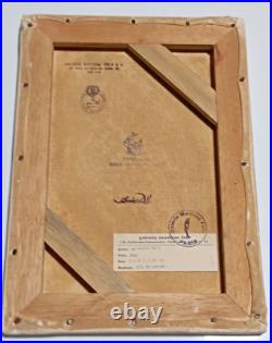 SALVADOR DALI OIL ON CANVAS PAINTING Signed And Stamped Vtg Art