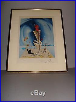 SALVADOR DALI VINTAGE PENCIL SIGNED & NUMBERED APPARATUS and HAND PRINT