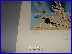 SALVADOR DALI VINTAGE PENCIL SIGNED & NUMBERED APPARATUS and HAND PRINT
