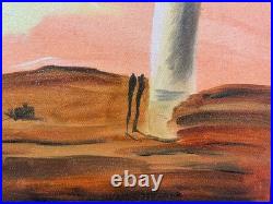 SALVADOR DALÍ oil painting on canvas, vtg stamped signed