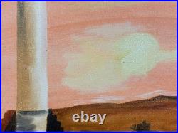 SALVADOR DALÍ oil painting on canvas, vtg stamped signed