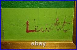 SOL LEWITT Original Vintage Signed Abstract Conceptual Modern Acrylic Painting