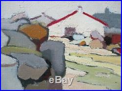 Serge Le Tellier Painting Vintage Impressionist Paris France Landscape Modernism