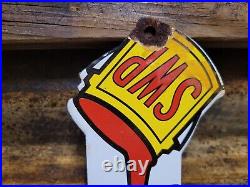 Sherwin Williams Vintage Porcelain Sign Hardware Paint Can Cover The Earth Gas