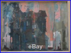 Signed 1960's Modernism Painting Abstract Expressionism Mystery Artist Vintage