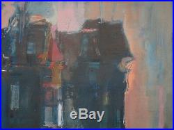 Signed 1960's Modernism Painting Abstract Expressionism Mystery Artist Vintage