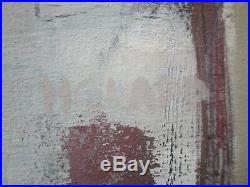 Signed 1960's Modernism Painting Abstract Expressionism Mystery Artist Vintage