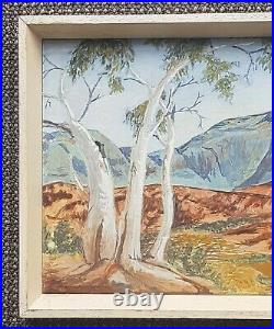 Signed Rc Ellis Vintage Albert Namatjira / Hermannsburg Watercolour Painting