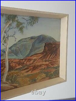 Signed Rc Ellis Vintage Albert Namatjira / Hermannsburg Watercolour Painting