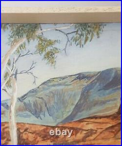 Signed Rc Ellis Vintage Albert Namatjira / Hermannsburg Watercolour Painting