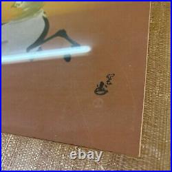 Signed Vintage Chinese Horse Painting Asian Japanese Influence Framed