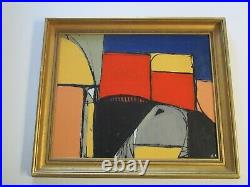 Signed Vintage Modernism Pop Icon Abstract Expressionism Non Objective Colorful