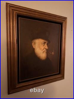 Signed Vintage Sea Captain Oil Painting