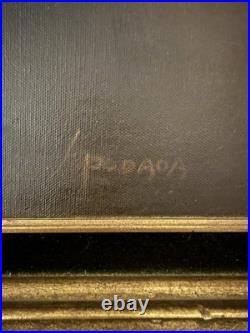 Signed Vintage Sea Captain Oil Painting