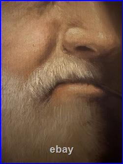 Signed Vintage Sea Captain Oil Painting