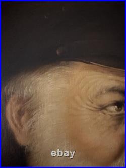 Signed Vintage Sea Captain Oil Painting