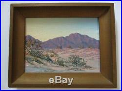 Small Gem Moore Old Desert Painting American Landscape Blooming Vintage 1960